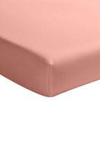 Drap Housse - 100% Percale De Coton Lavé 80 Fils - Rose Poudré