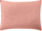Taie D'Oreiller - 100% Percale De Coton Lavé 80 Fils - Rose Poudré