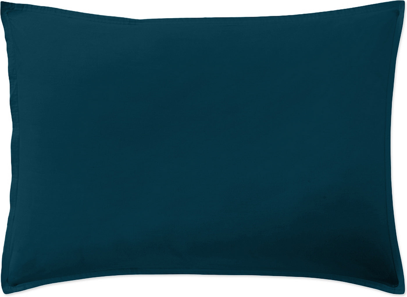 Taie D'Oreiller - 100% Percale De Coton Lavé 80 Fils - Bleu Impérial