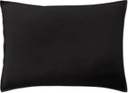 Taie D'Oreiller - 100% Percale De Coton Lavé 80 Fils - Noir Minuit