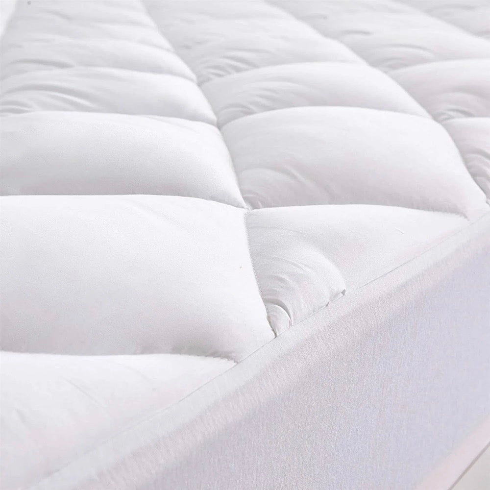 Protège Matelas Respirant - Polyester - Blanc