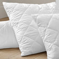 Lot De 2 Protèges Matelas Respirants - Polyester - Blanc