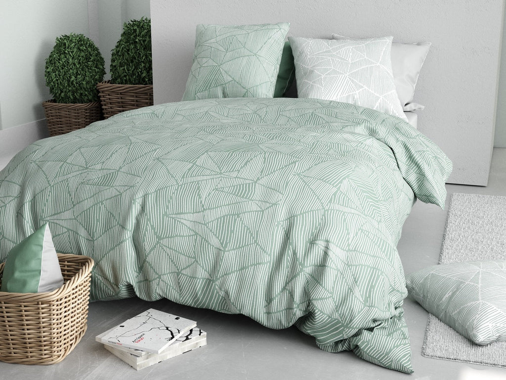 Parure De Lit (Hc + To) - 100% Coton 57 Fils - Imprimé Adely