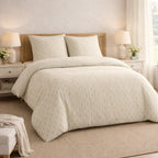 Parure Housse De Couette Tess - 100% Coton Lavé - Imprimé