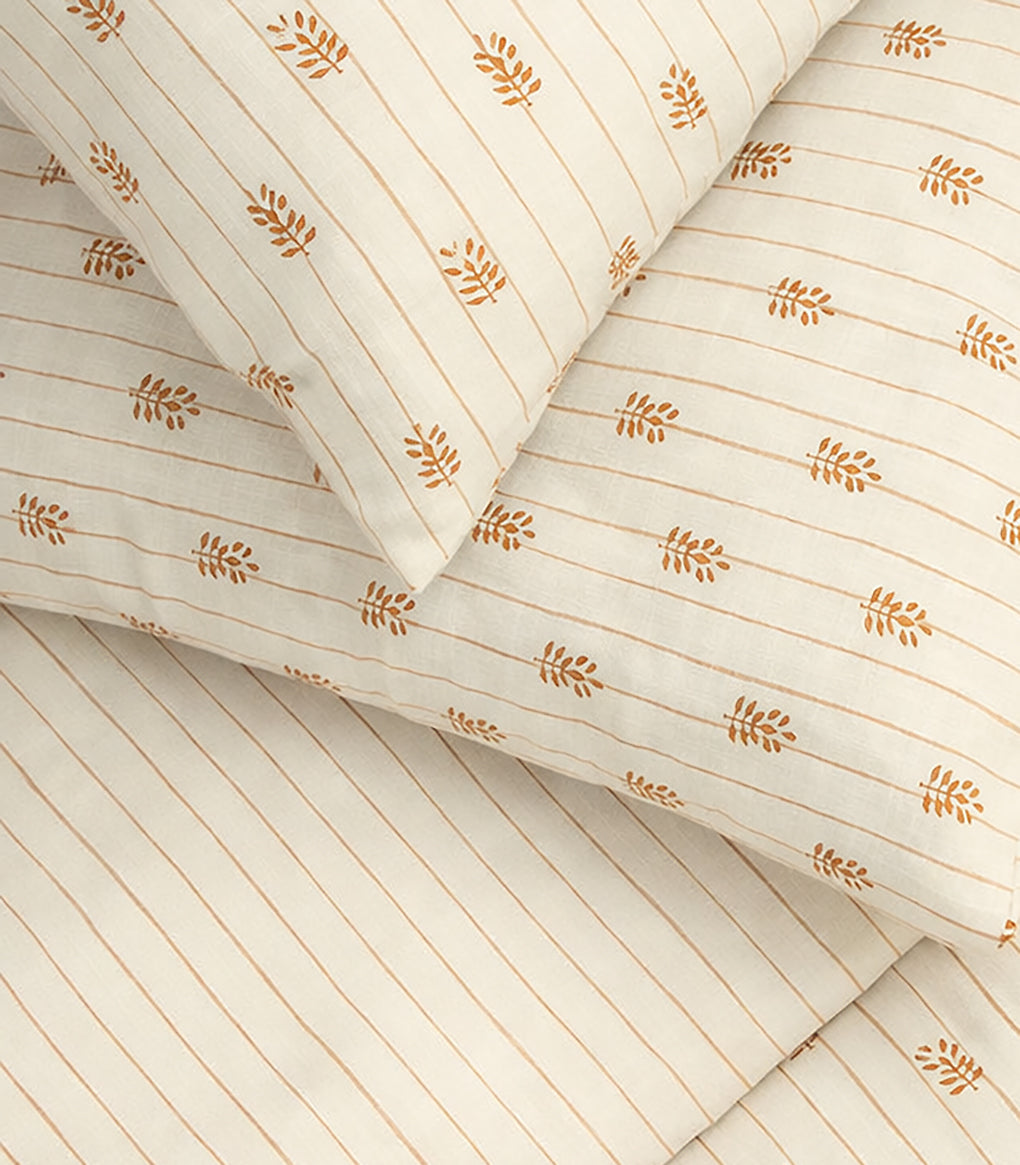 Parure Housse De Couette Tess - 100% Coton Lavé - Imprimé