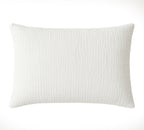Taie D'Oreiller 100% Gaze De Coton Lavé Blanc Pur