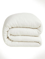 Housse De Couette - 100% Gaze De Coton Lavé - Blanc Pur