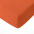 Drap Housse - 100% Gaze De Coton Lavé - Safran Minéral