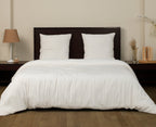 Parure Gaze De Microfibre Blanc