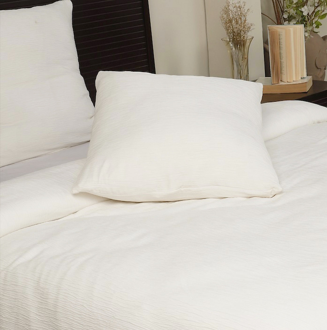 Parure Gaze De Microfibre Blanc