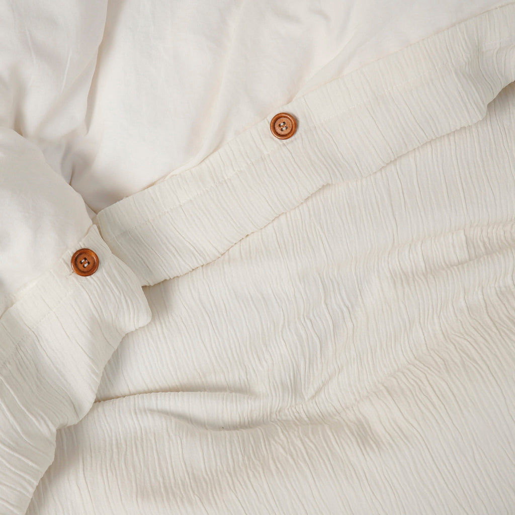 Parure Gaze De Microfibre Blanc