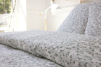 Parure De Lit Complète - 3 Pièces - 100% Gaze De Coton - Imprimé Edana
