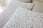 Parure De Lit Complète - 3 Pièces - 100% Gaze De Coton - Murmure - Imprimé