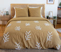 Parure Housse De Couette Tuféa - 100% Coton Tufté 52Fils - Ocre