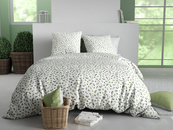 Parure Housse De Couette Merise - 100% Coton 57Fils - Imprimé