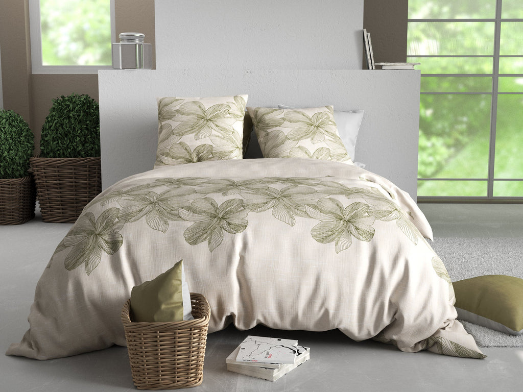 Parure Housse De Couette Mila - 100% Coton 57Fils - Imprimé