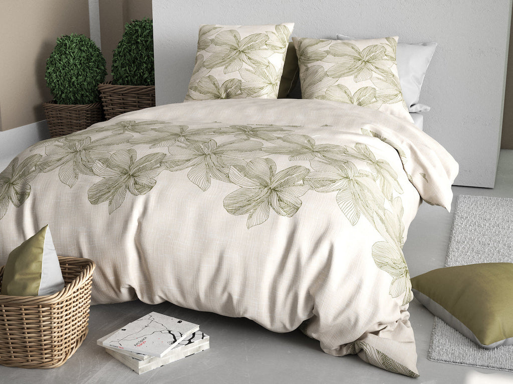 Parure Housse De Couette Mila - 100% Coton 57Fils - Imprimé