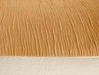 Parure Housse De Couette 100% Microfibre Lavée Et Gaufré , Soleil - Sable