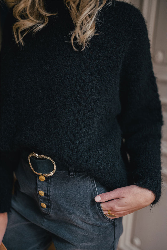 Tricot Riga Noir