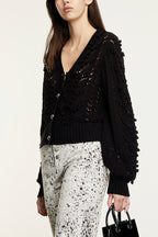 The Kooples - Cardigan En Crochet Avec Boutons - Femme