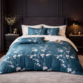 Parure Housse De Couette 3 Pcs En Coton 57 Fils Tsuki - Imprimé