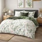 Parure Housse De Couette 3 Pcs En Coton 57 Fils Lyken - Imprimé
