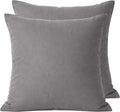 Lot De 2 Taies D'Oreiller 100% Percale De Coton 70 Fils Grise