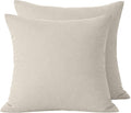 Lot De 2 Taies D'Oreiller 100% Percale De Coton 70 Fils Naturelle - Ecru