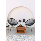 Fire Pit Cube - Brasero D'Extérieur Carré En Acier Corten