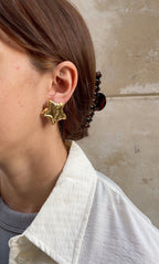 Boucles D'Oreilles Textured Star