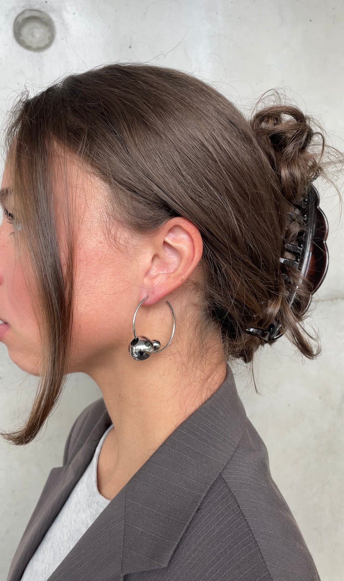 Boucles D'Oreilles Asymmetric Pearl