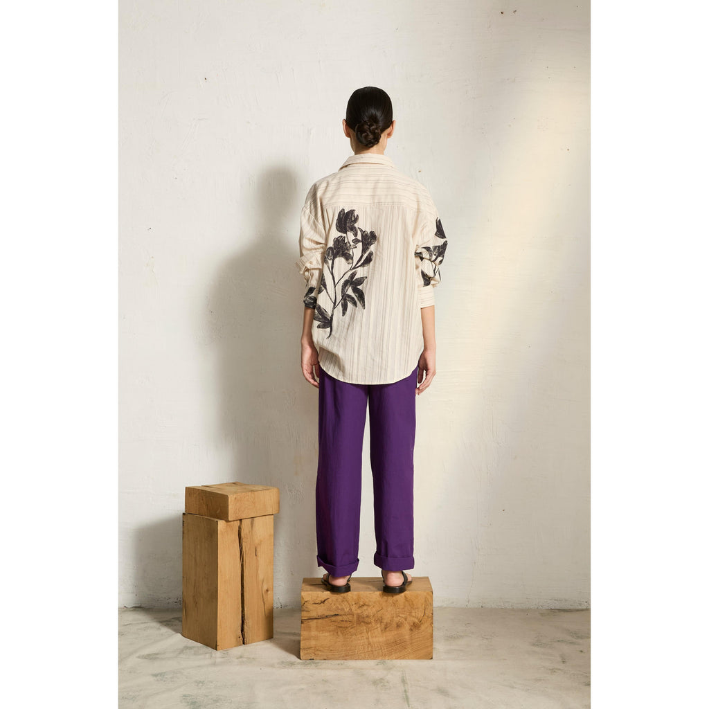 Chemise Fiorina Imprime Orchids - Blue