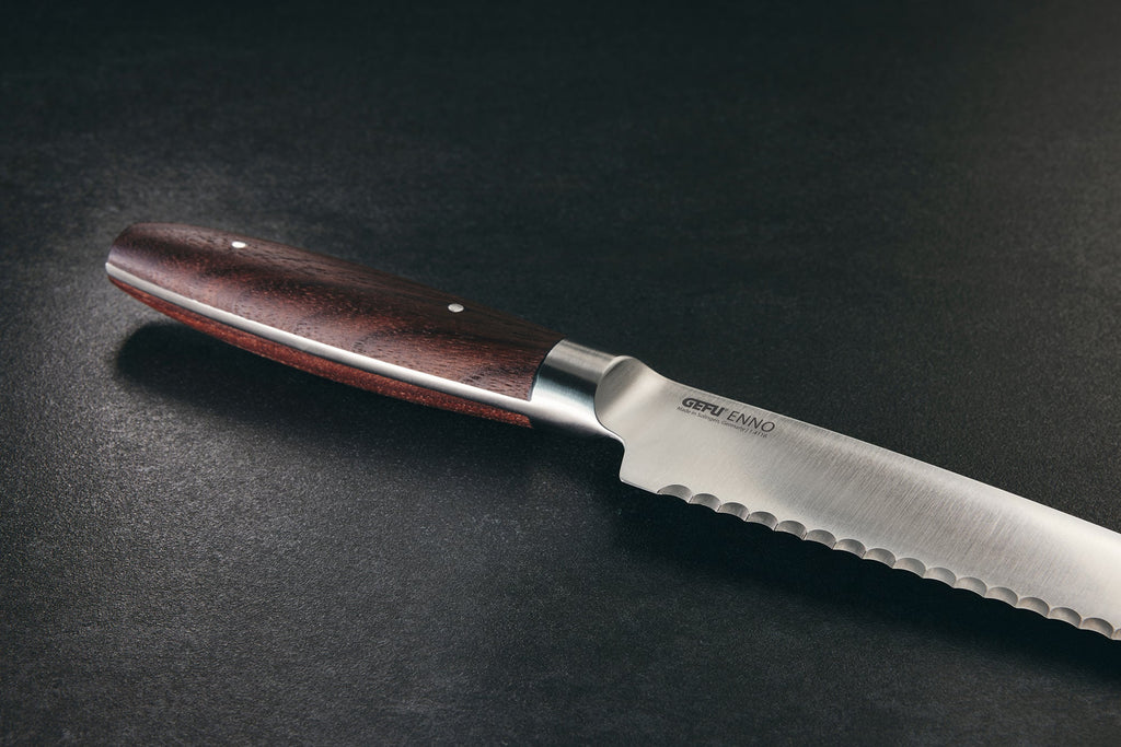 Enno - Couteau À Pain - 21cm - Argent/Brun