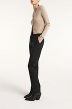 The Kooples - Cardigan Laine Et Cachemire Beige Ajusté - Femme