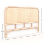 140cm tete lit grace rotin rendez vous deco