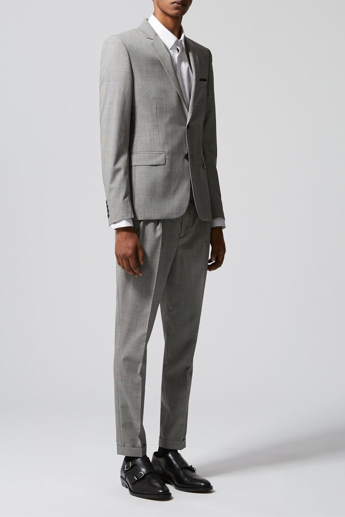 The Kooples - Veste En Laine Noir Et Blanc - Homme