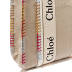 Chloe - Cabas Woody Medium - Femme - Beige