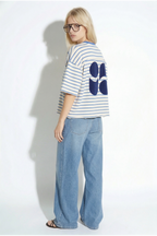 Tshirt Tao Marinière Bleue, Fabriqué Au Portugal