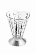 Saturas - Verre Mesureur, 500 Ml - Noir/Argent