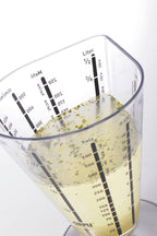 Saturas - Verre Mesureur, 500 Ml - Noir/Argent