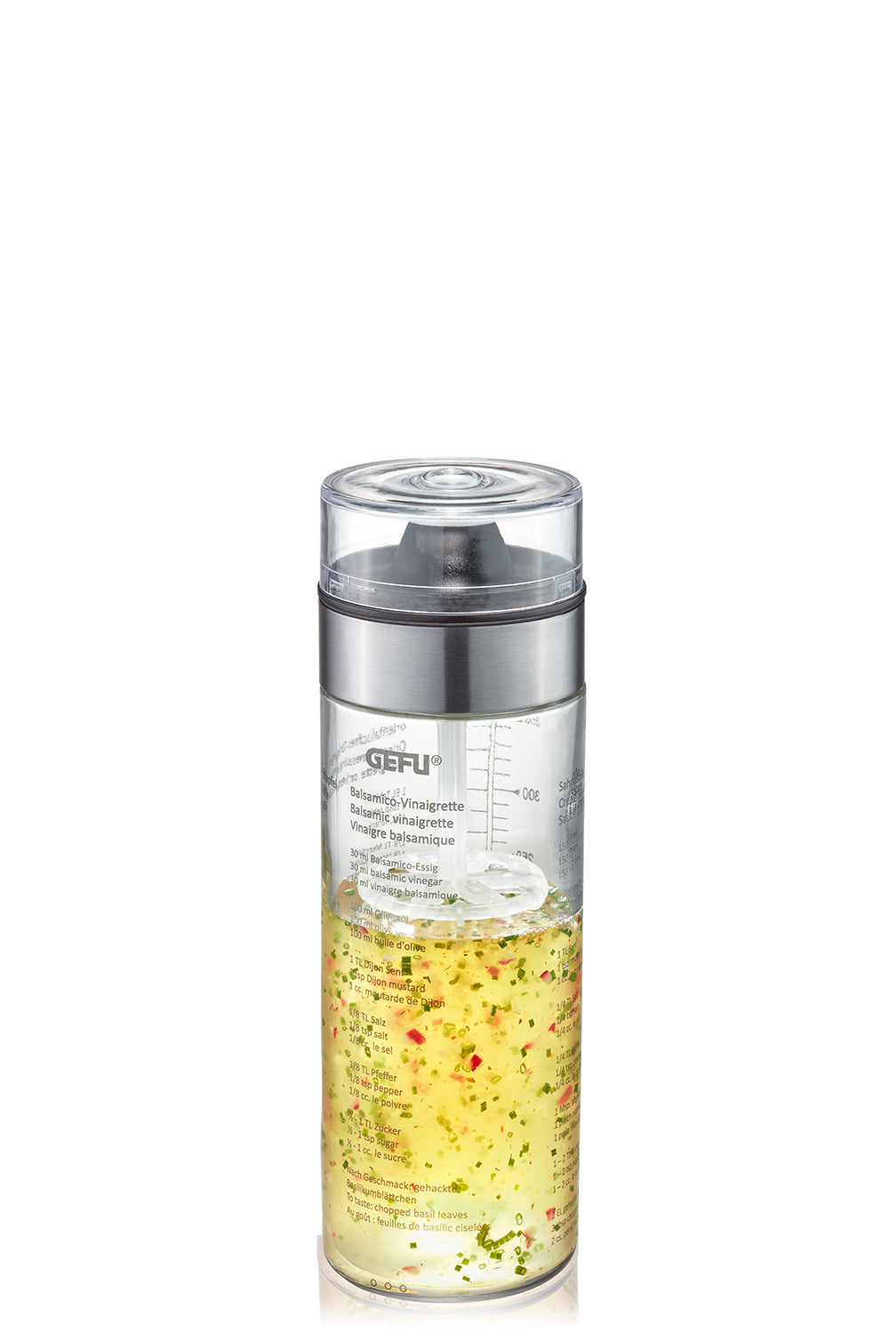 Mix - Shaker À Vinaigrette - Argent/Transparent