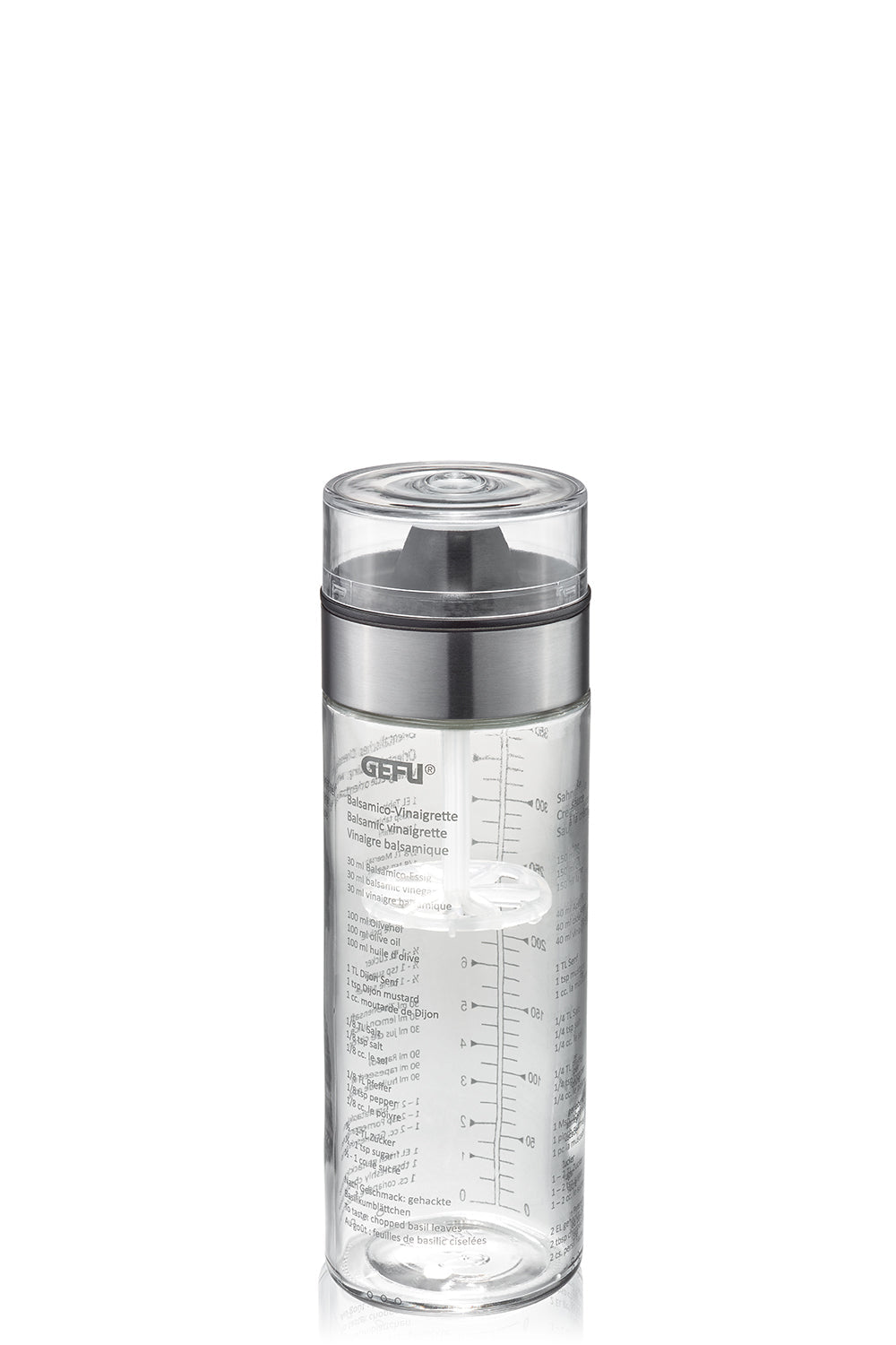 Mix - Shaker À Vinaigrette - Argent/Transparent