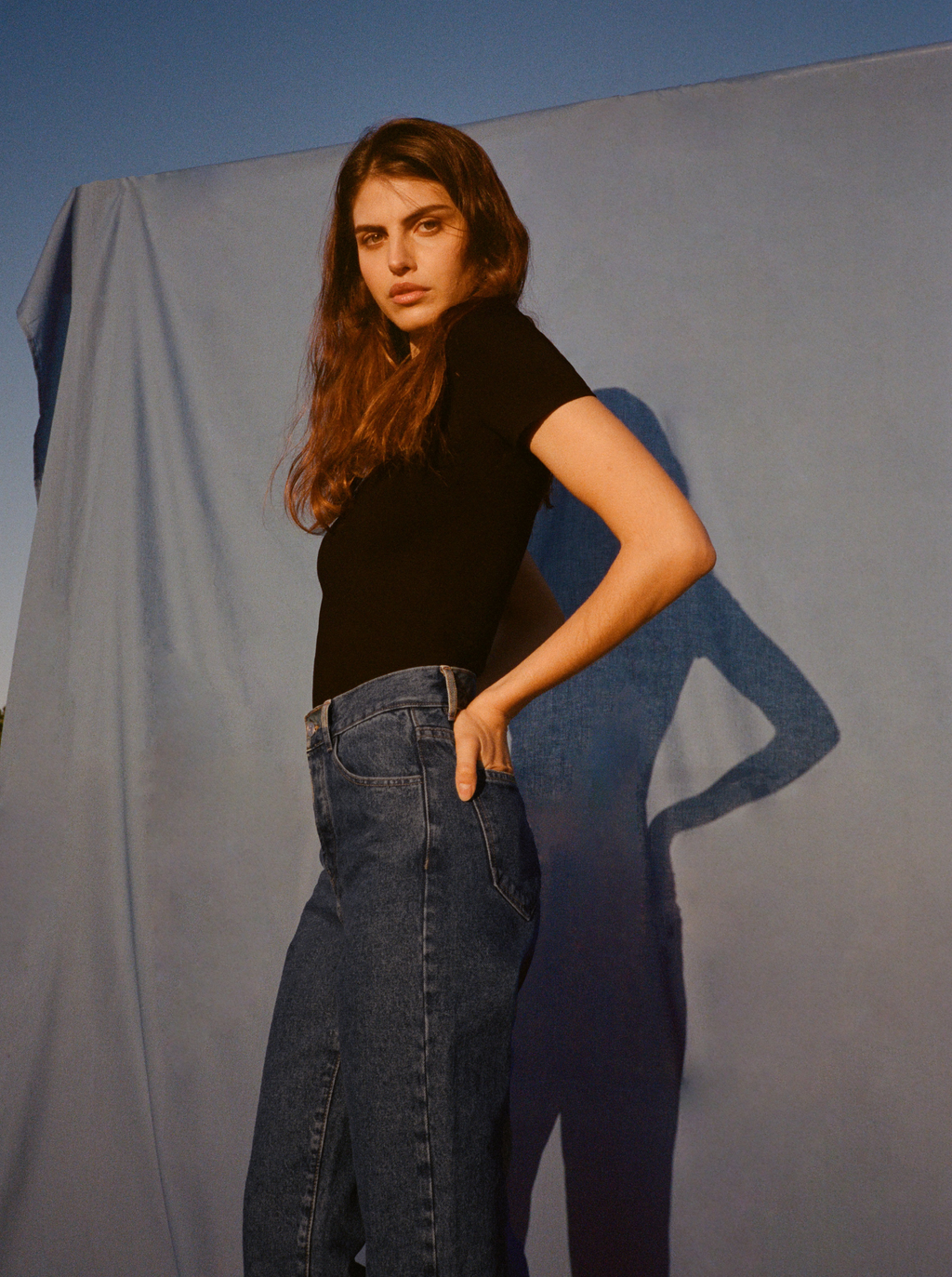 Jean Straight Mid Blue