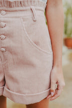 Short Gaston Velours Rose