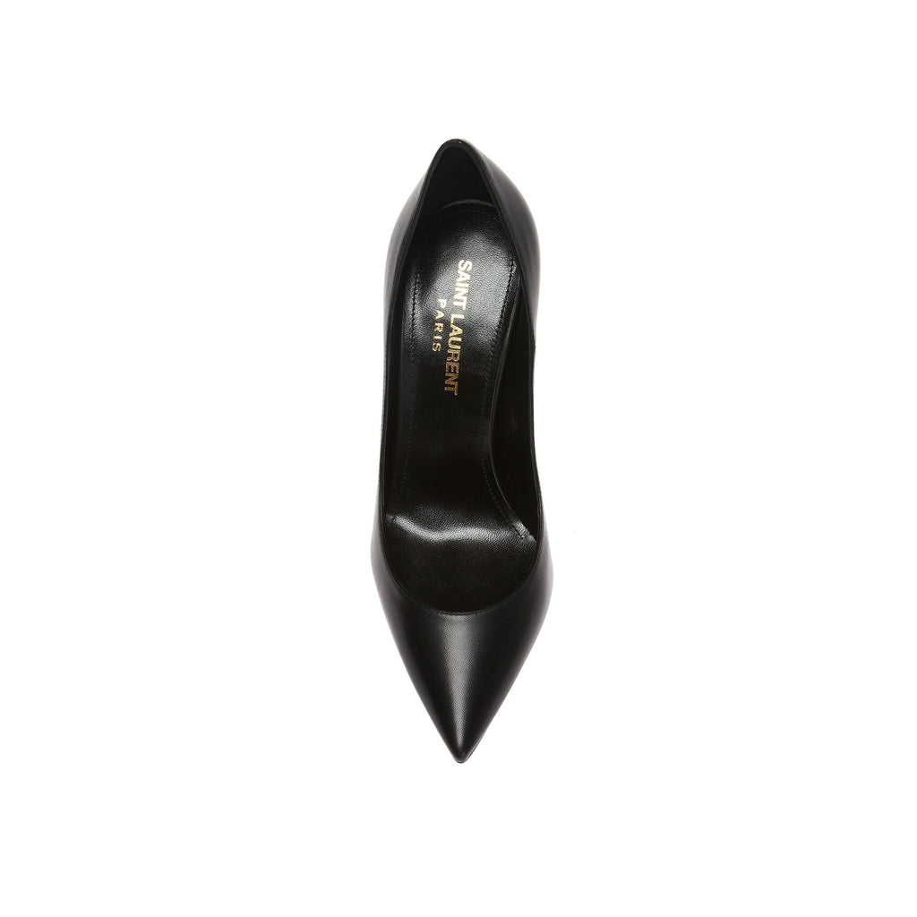 Escarpins Saint Laurent Zoè Leather - Black - Femme