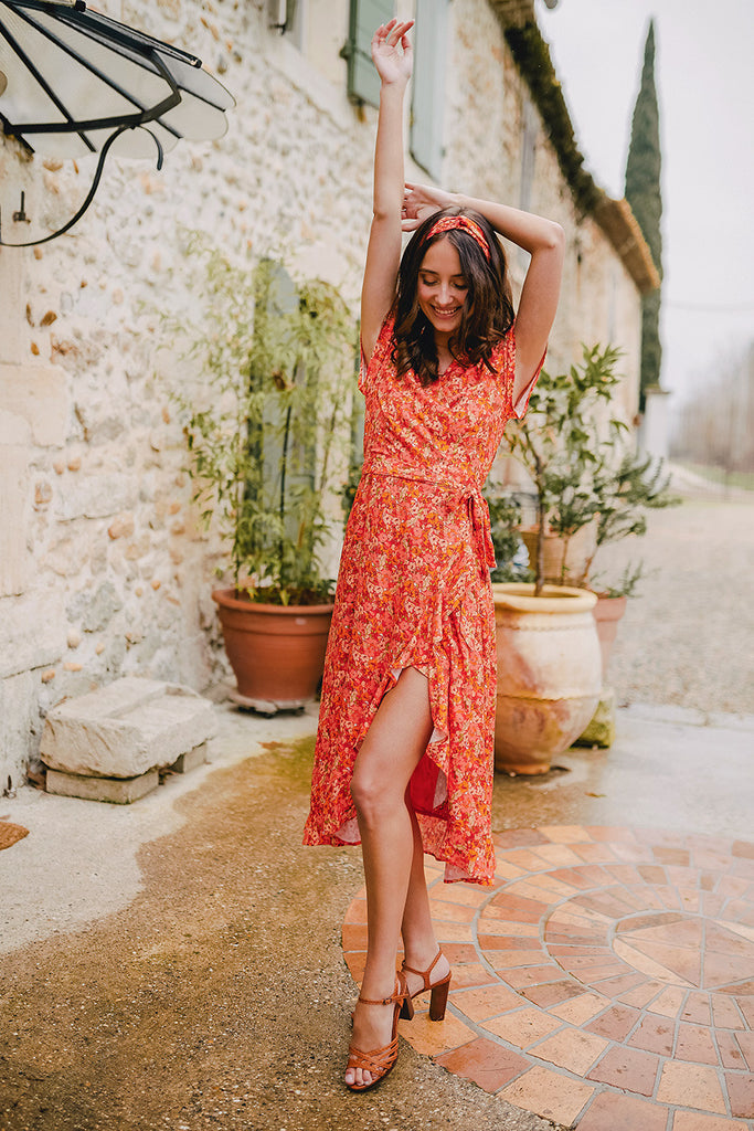 Robe Amel Liseron Corail