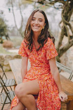 Robe Amel Liseron Corail