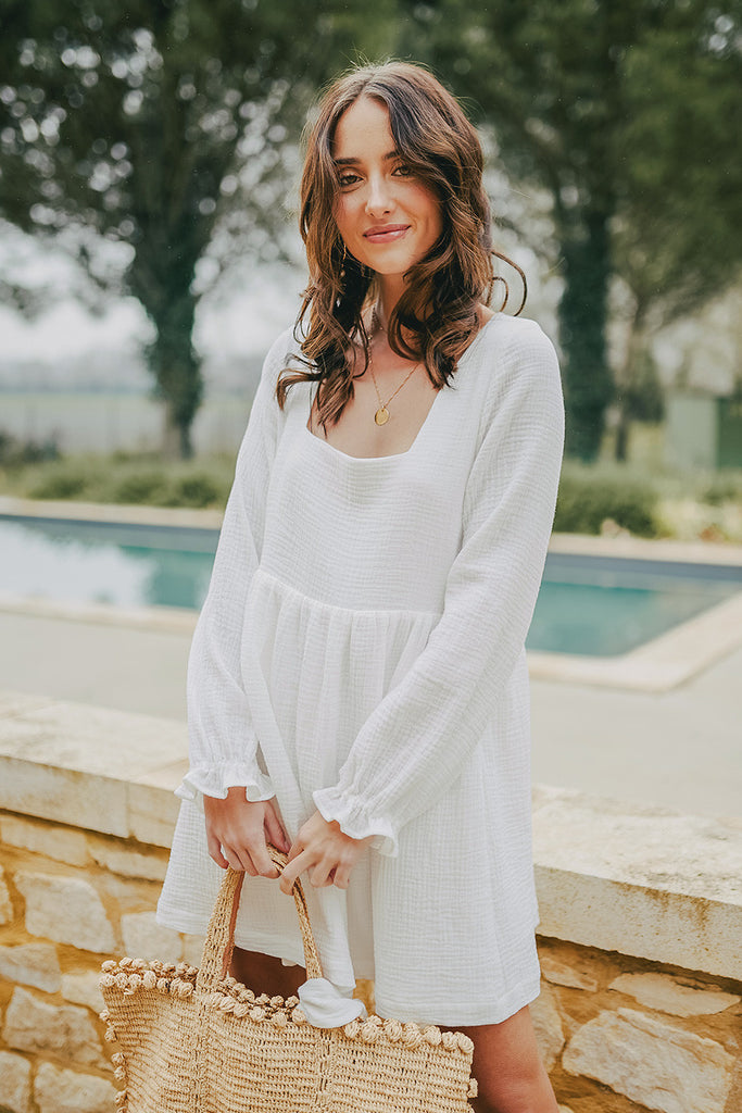 Robe Lara Blanc Coton