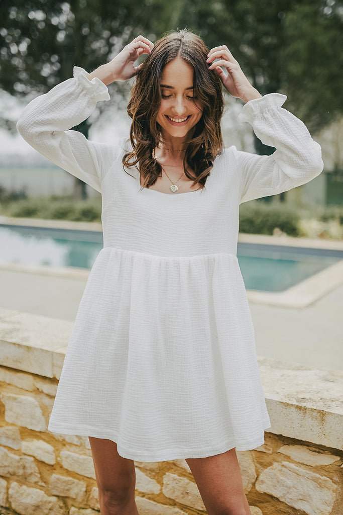 Robe Lara Blanc Coton