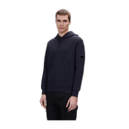 CP Company - Sweat À Capuche Diagonal Fleece Lens – Bleu Marine